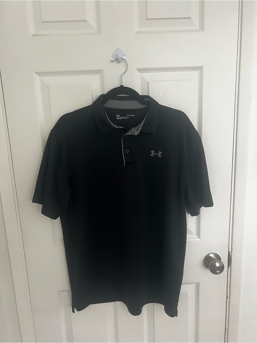 Under Armour Black Men’s Polo with Grey Trim
